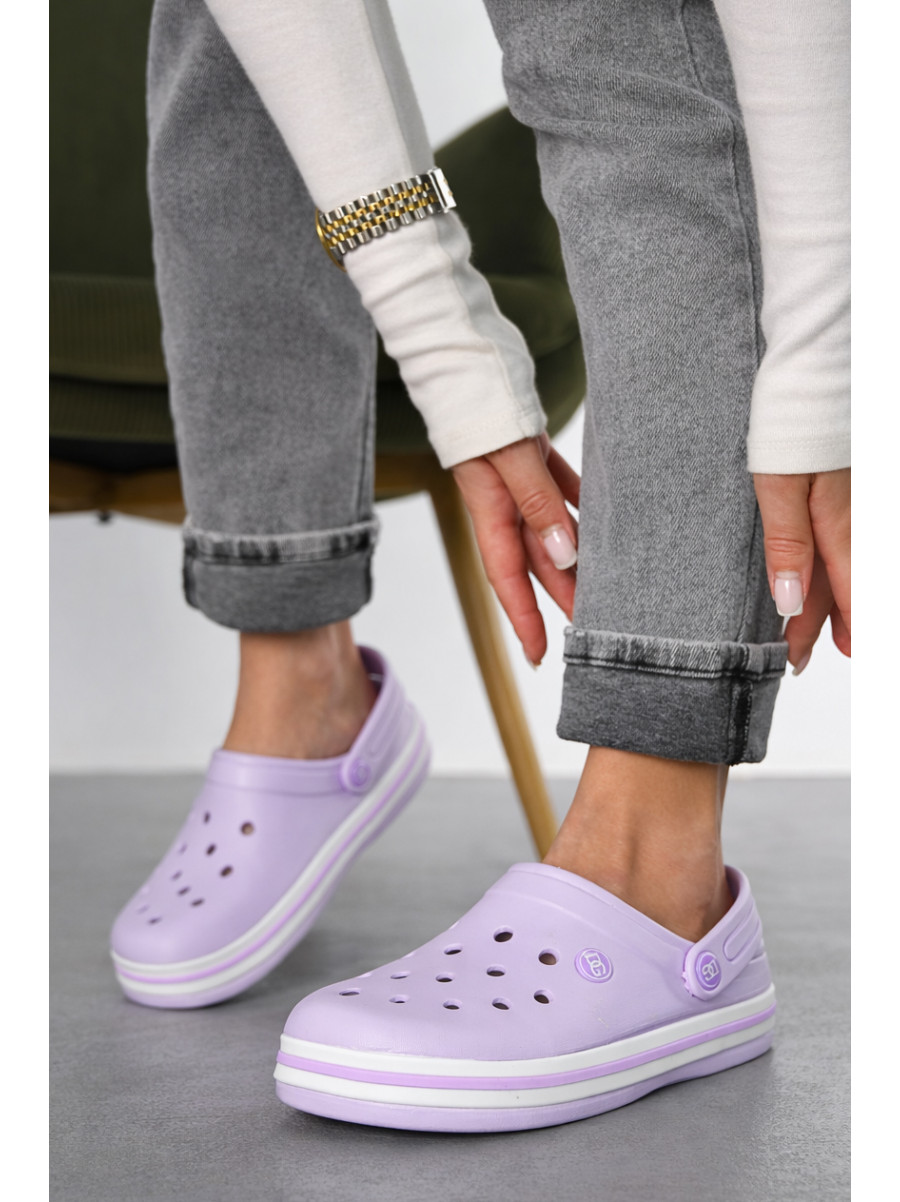 Крокси жіночі бузкового кольору 418 210457C