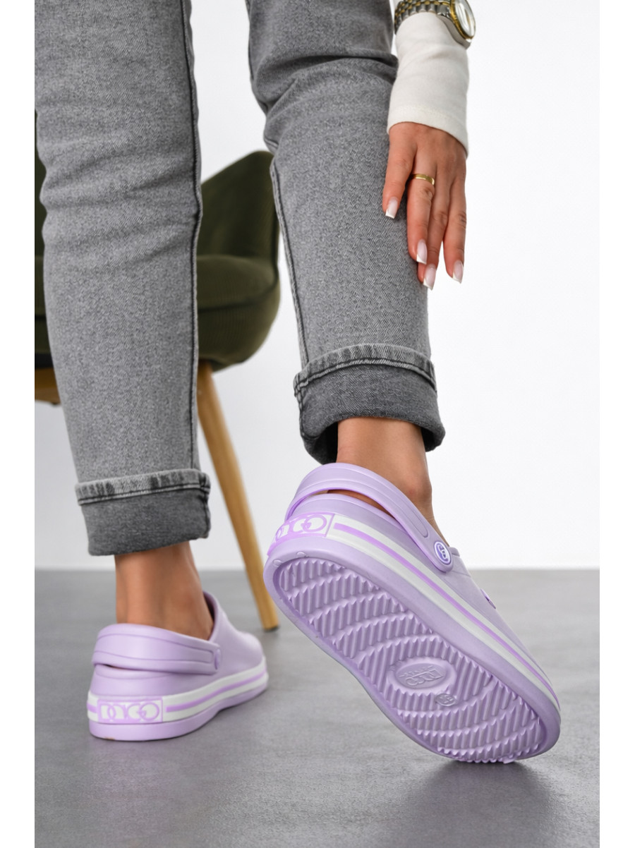 Крокси жіночі бузкового кольору 418 210457C