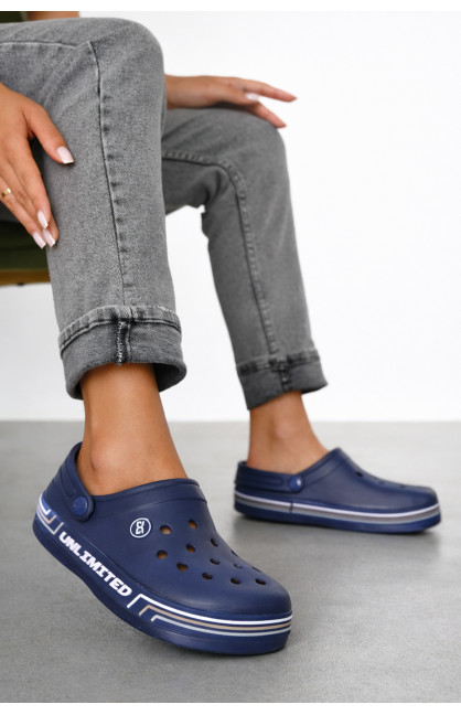 Кроксы женские темно-синего цвета 602 210459C Кроксы женские темно-синего цвета 602 210459C