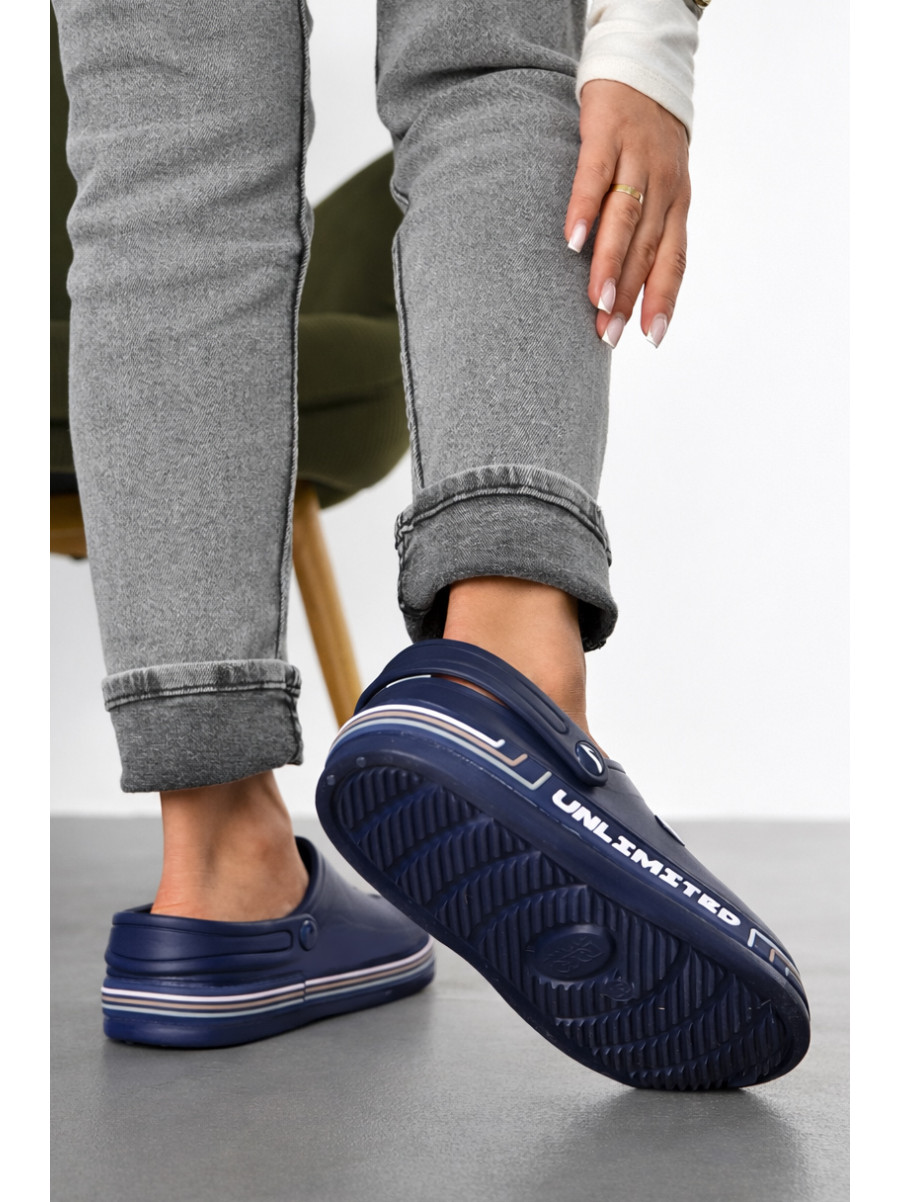 Крокси жіночі темно-синього кольору 602 210459C