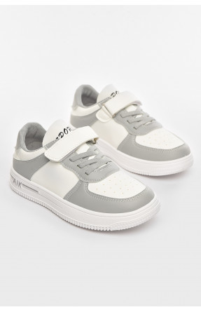 Кросівки дитячі біло-сірого кольору 503-009 210464C Кросівки дитячі біло-сірого кольору 503-009 210464C