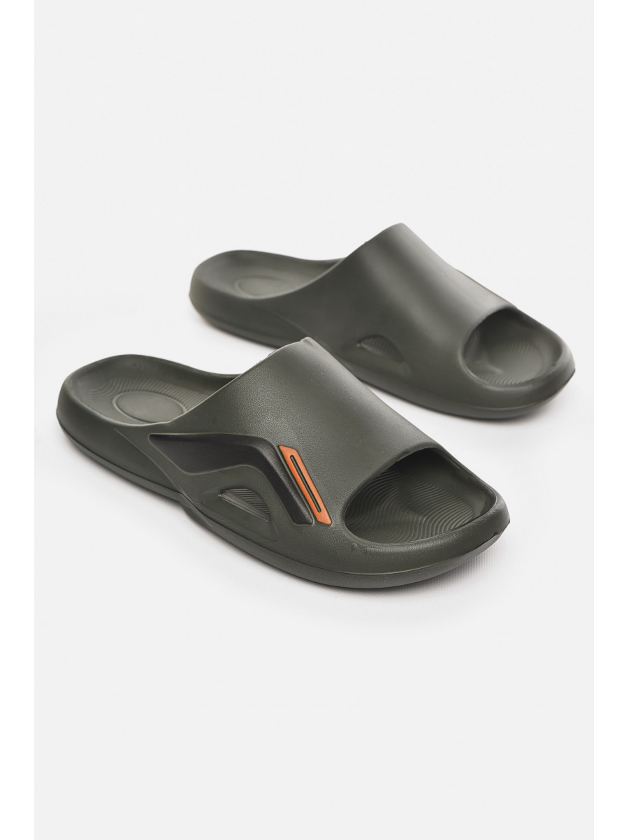 Шльопанці чоловічі піна темно-зеленого кольору L-131А 210466C