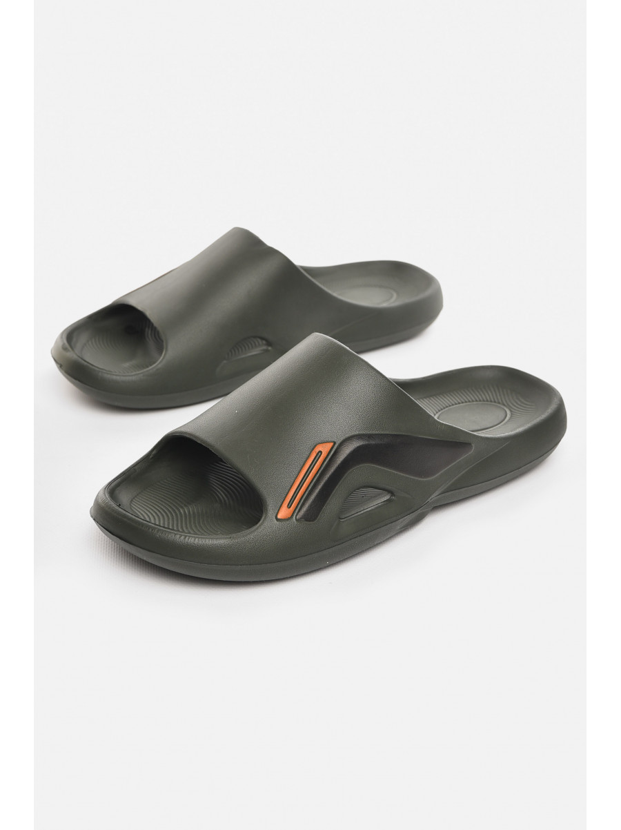 Шльопанці чоловічі піна темно-зеленого кольору L-131А 210466C