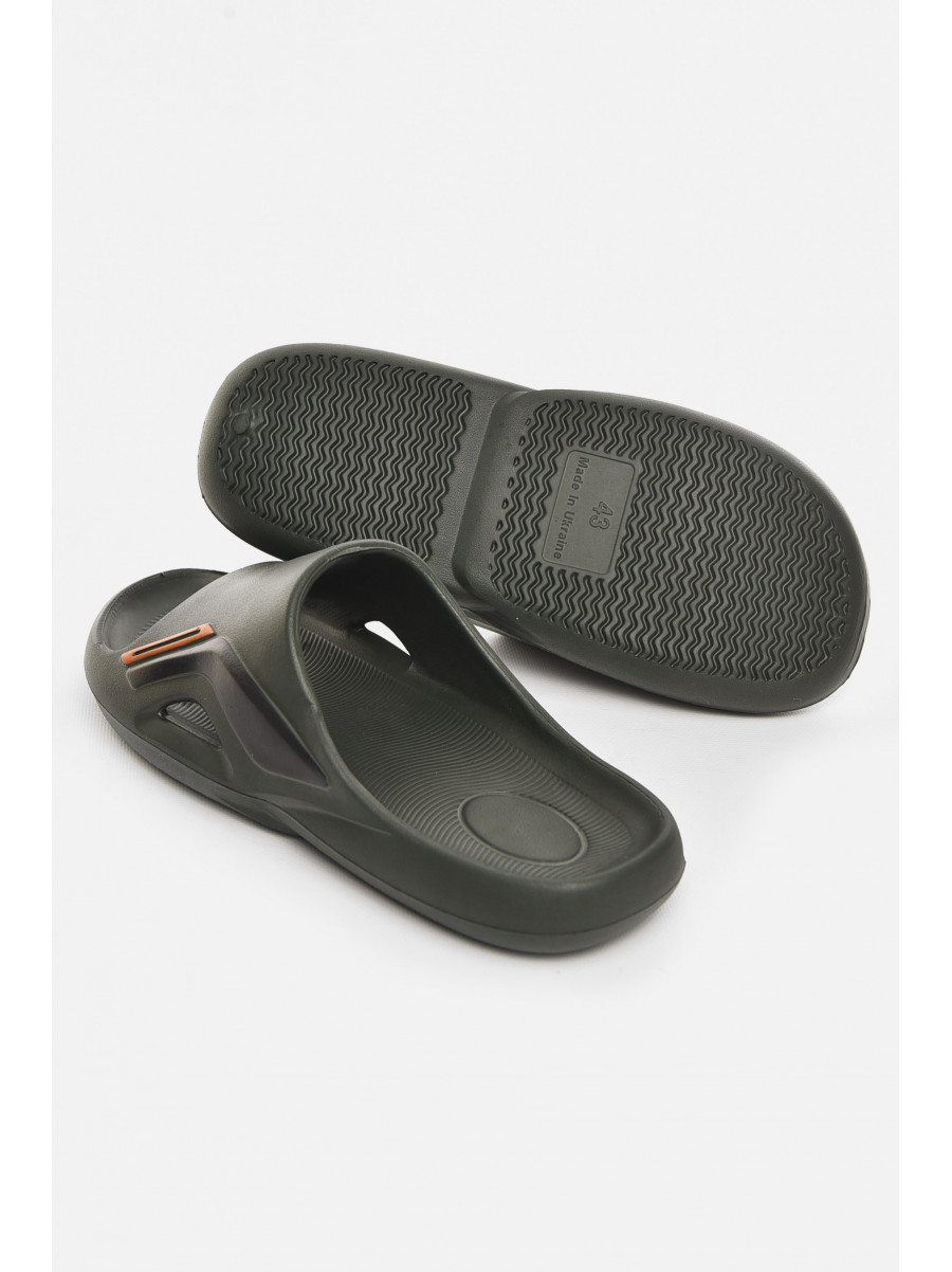 Шльопанці чоловічі піна темно-зеленого кольору L-131А 210466C
