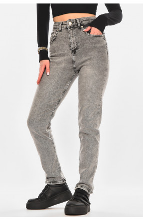Джинси жіночі однотонні сірого кольору 00583 210468C