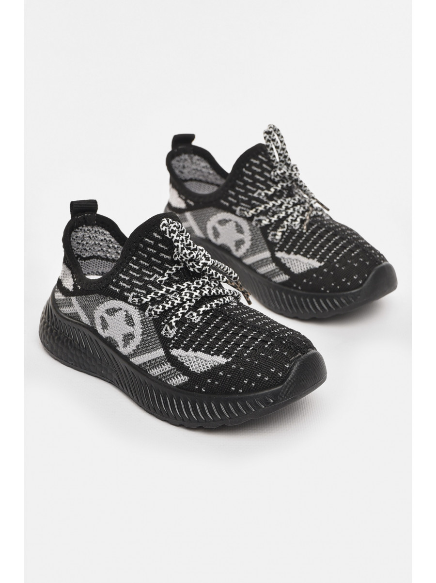 Кросівки дитячі текстильні чорного кольору 553-009 210469C