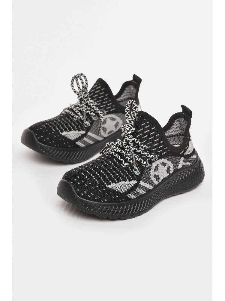 Кросівки дитячі текстильні чорного кольору 553-009 210469C