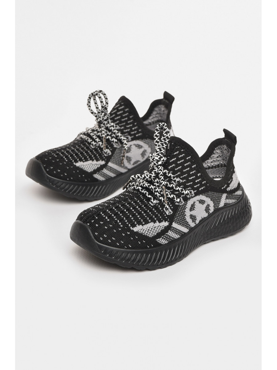 Кросівки дитячі текстильні чорного кольору 553-009 210469C