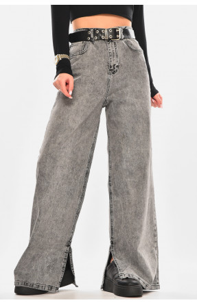 Джинси жіночі однотонні сірого кольору 00225 210481C