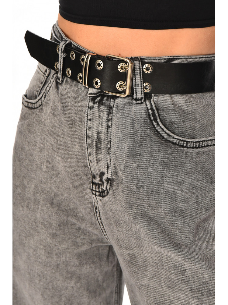 Джинси жіночі однотонні сірого кольору 00225 210481C