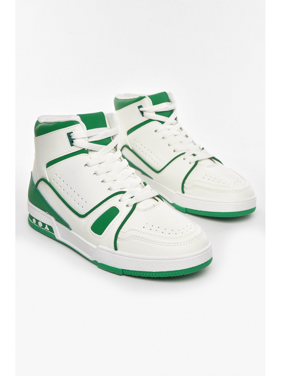 Кросівки чоловічі біло-зеленого кольору L 173-3 210482C