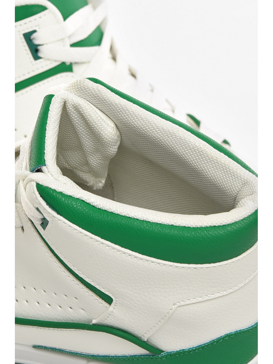 Кросівки чоловічі біло-зеленого кольору L 173-3 210482C