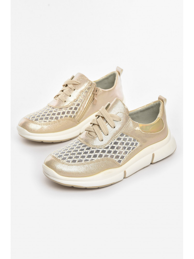 Кроссовки детские летние для девочки золотистого цвета 9620-4 210483C