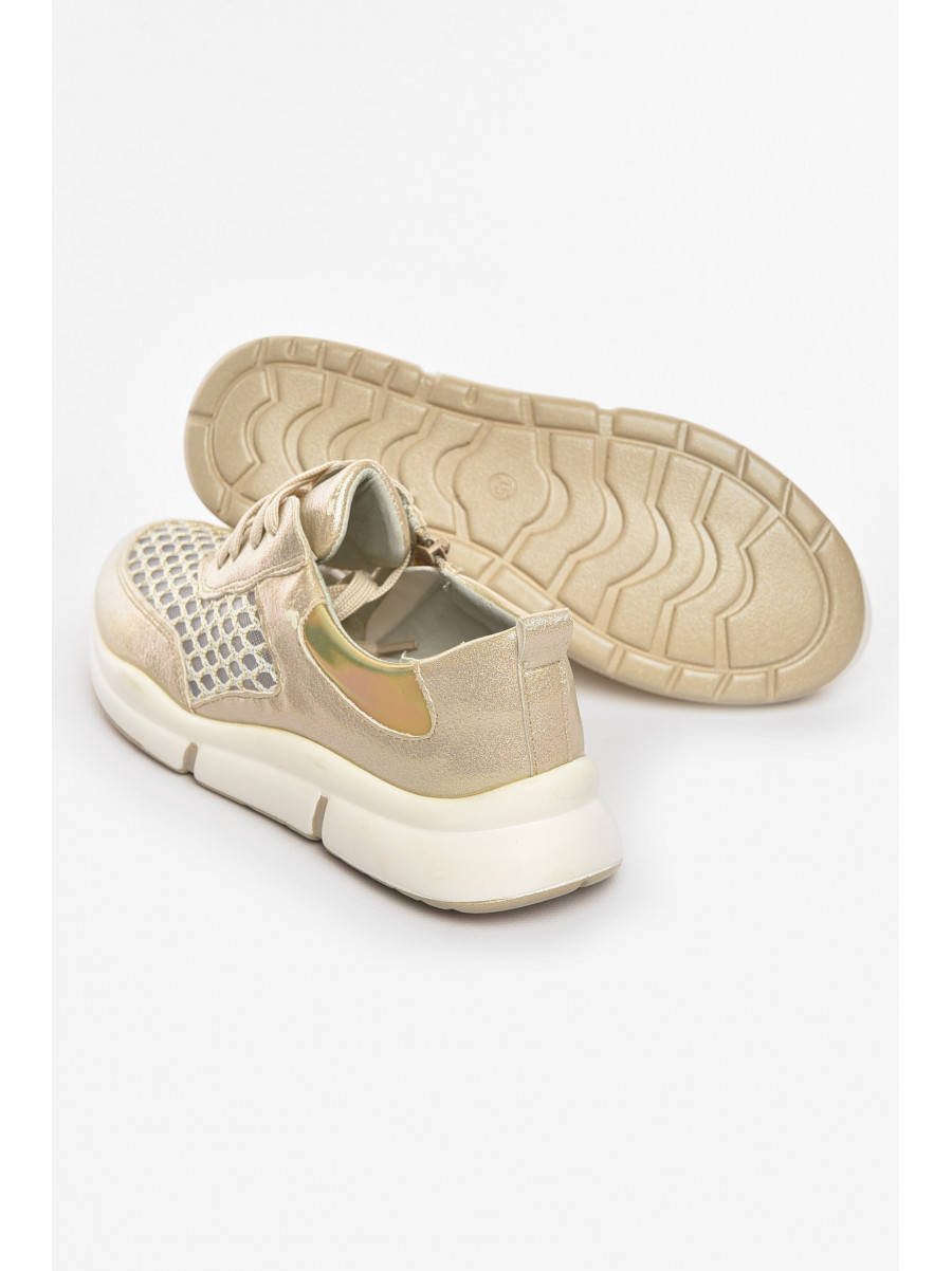 Кроссовки детские летние для девочки золотистого цвета 9620-4 210483C