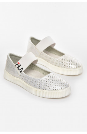 Туфли-лоферы детские для девочки белого цвета 9956-2 210486C