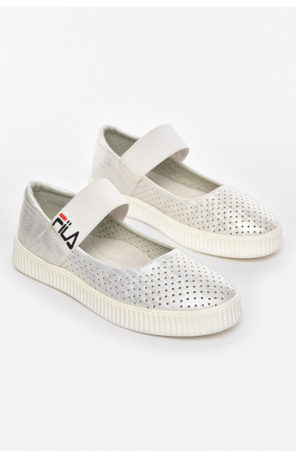 Туфли-лоферы детские для девочки белого цвета 9956-2 210486C