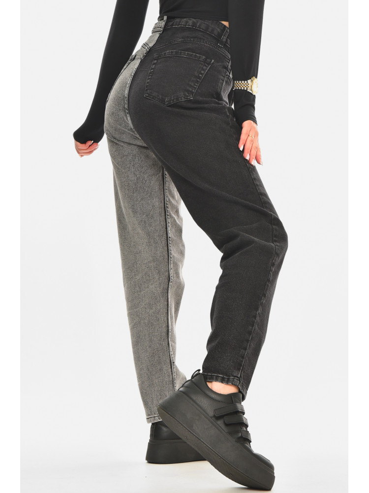Джинсы женские однотонные черно-серого цвета 00165 210490C