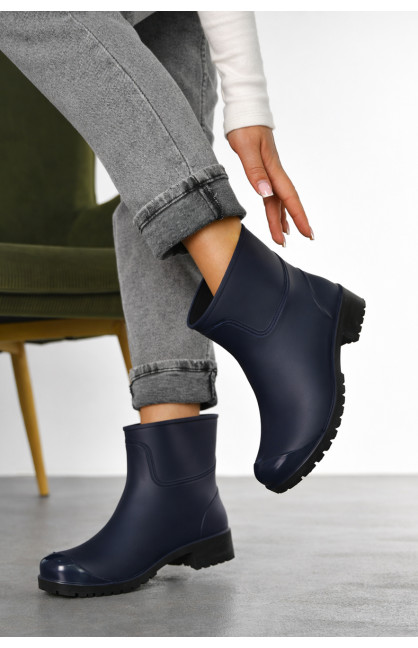 Сапоги резиновые низкие женские синего цвета БЖ-6 210492C Сапоги резиновые низкие женские синего цвета БЖ-6 210492C