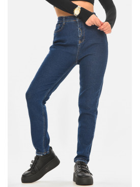 Джинси жіночі однотонні синього кольору 0926 210493C