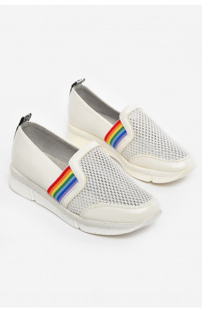 Туфлі-лофери дитячі для дівчинки білого кольору 207-2 210501C Туфлі-лофери дитячі для дівчинки білого кольору 207-2 210501C