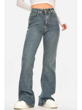 Джинси жіночі однотонні темно-синього кольору 00416 210507C