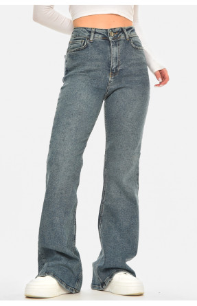 Джинси жіночі однотонні темно-синього кольору 00416 210507C