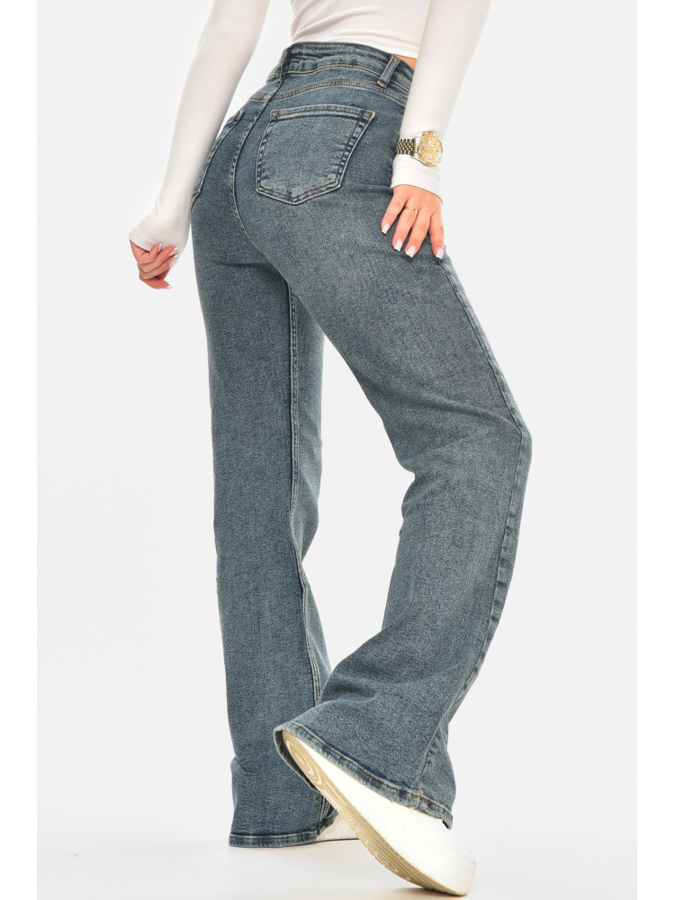 Джинси жіночі однотонні темно-синього кольору 00416 210507C