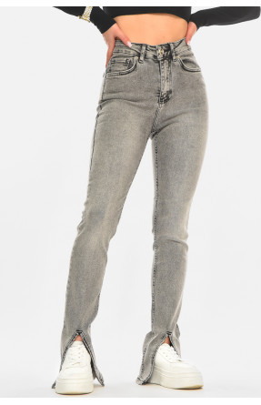 Джинси жіночі однотонні сірого кольору 00612 210508C