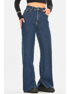 Джинси жіночі однотонні синього кольору RW-400 210511C