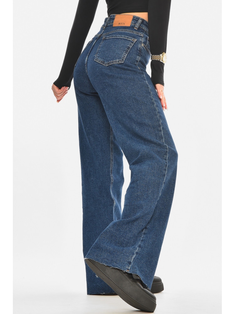Джинси жіночі однотонні синього кольору RW-400 210511C