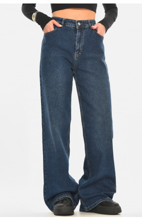 Джинси жіночі однотонні синього кольору RW-500-1 210513C