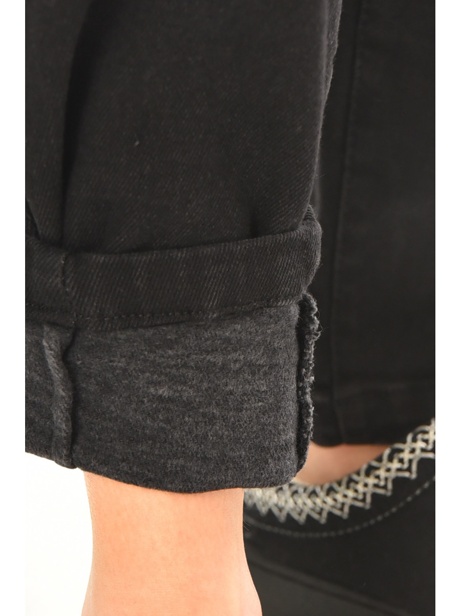 Джинси жіночі однотонні чорного кольору 000531 210522C