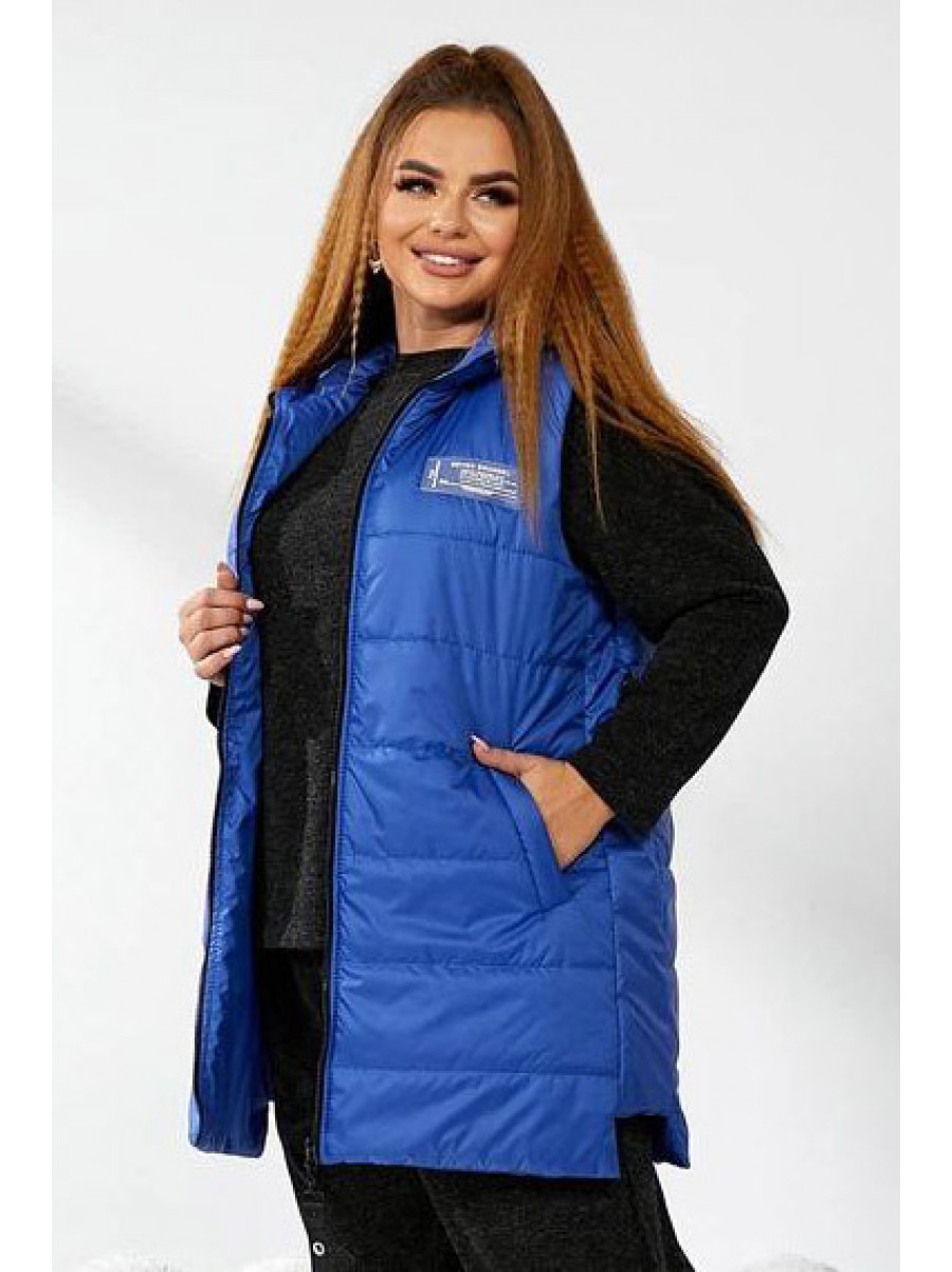 Жилетка женская синего  цвета 17172 210526C