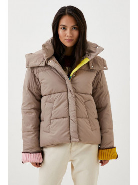 Куртка женская демисезонная бежевого цвета 637 210527C Куртка женская демисезонная бежевого цвета 637 210527C