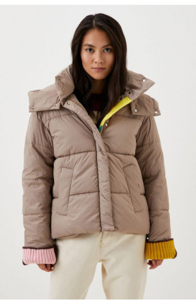 Куртка женская демисезонная бежевого  цвета 637 210527C