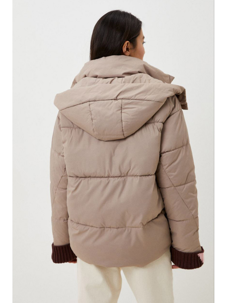 Куртка женская демисезонная бежевого  цвета 637 210527C