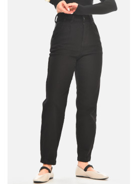Джинсы женские однотонные черного цвета 001228 210530C