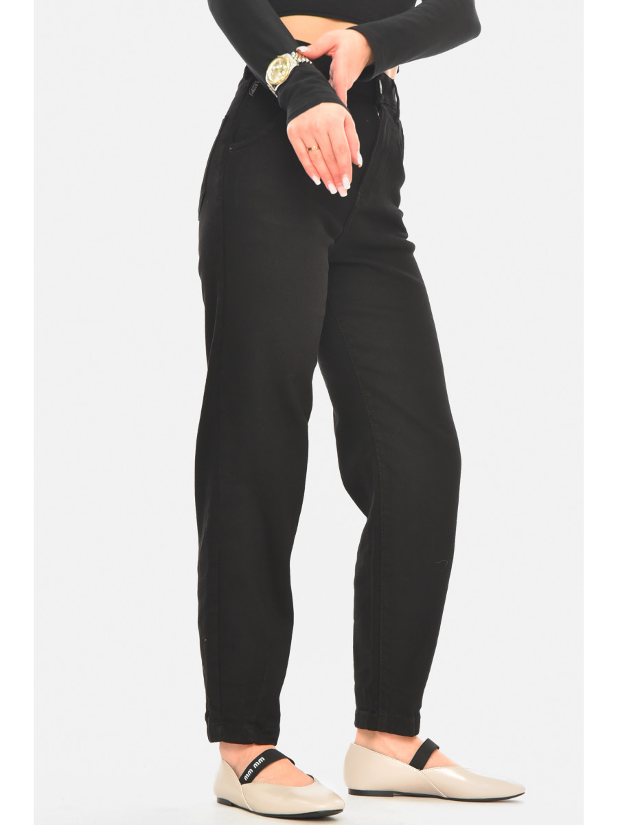 Джинсы женские однотонные черного цвета 001228 210530C