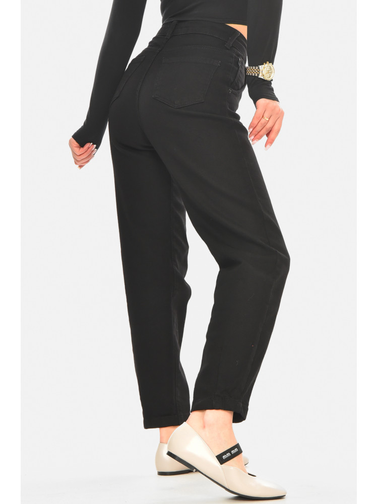 Джинсы женские однотонные черного цвета 001228 210530C