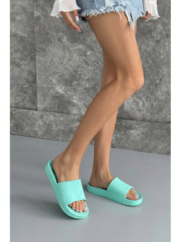 Шлепанцы пена женские мятного цвета ПЖ-38 210531C