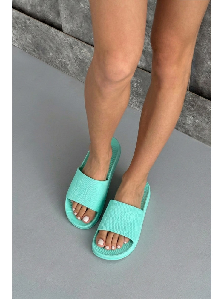 Шлепанцы пена женские мятного цвета ПЖ-38 210531C