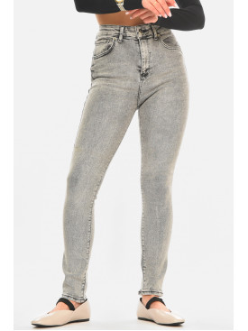 Джинсы женские однотонные серого цвета 000589 210536C