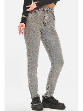 Джинси жіночі однотонні сірого кольору 00585 210537C Джинси жіночі однотонні сірого кольору 00585 210537C