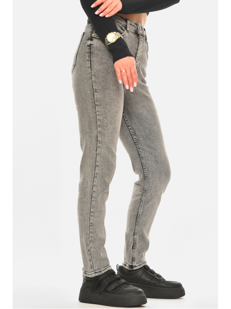Джинси жіночі однотонні сірого кольору 00585 210537C