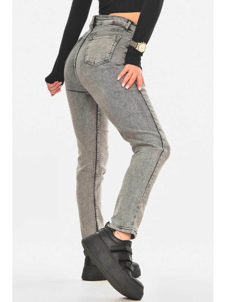 Джинси жіночі однотонні сірого кольору 00585 210537C