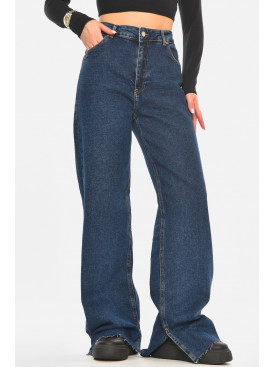 Джинси жіночі однотонні темно-синього кольору RW-502 210539C