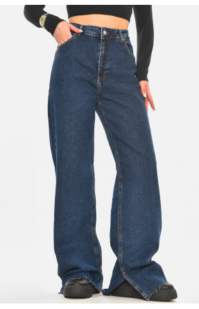 Джинси жіночі однотонні темно-синього кольору RW-502 210539C