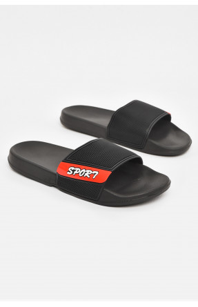 Шльопанці чоловічі чорного кольору 3055-к 210541C