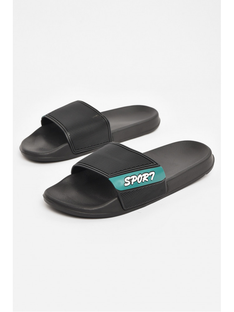 Шлепки мужские черного цвета 3055-з 210544C