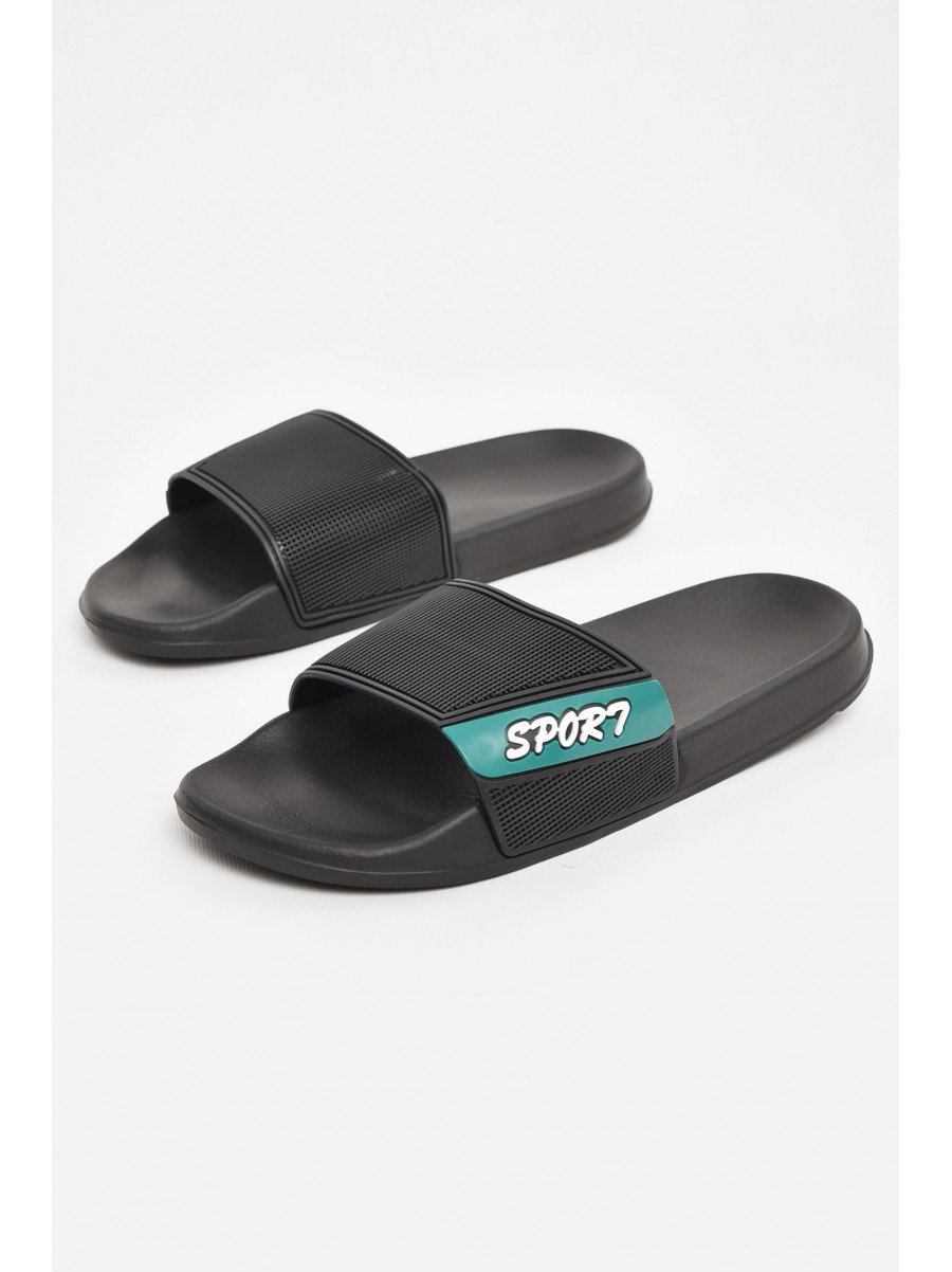 Шлепки мужские черного цвета 3055-з 210544C